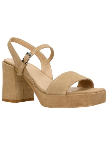 Wojas Leren haksandalen beige