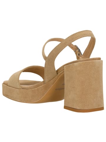 Wojas Leren haksandalen beige