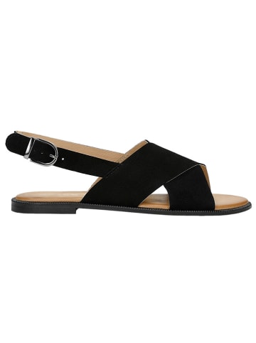 Wojas Leren sandalen zwart