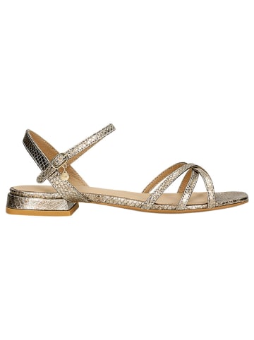 Wojas Leren sandalen goudkleurig