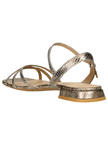 Wojas Leren sandalen goudkleurig