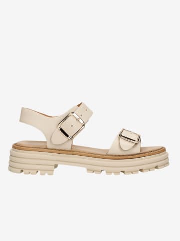 Wojas Leren sandalen beige