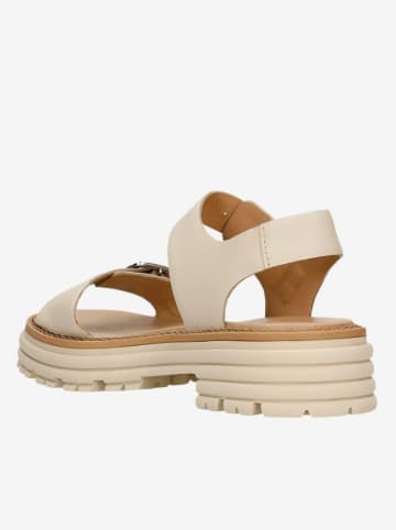 Wojas Leren sandalen beige