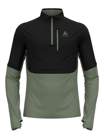 Odlo Fleece trui "Descent" groen/zwart