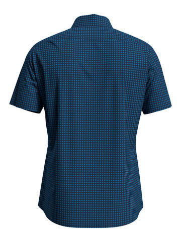 Odlo Koszula "Nikko Check" w kolorze granatowo-niebieskim