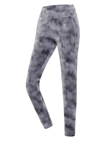 Alpine Pro Legginsy sportowe "Marda" w kolorze szarym