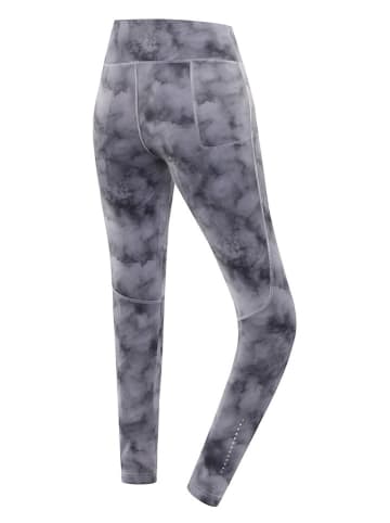 Alpine Pro Legginsy sportowe "Marda" w kolorze szarym