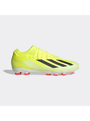 adidas Skórzane buty "X CRAZYFAST LEAGUE MG" w kolorze żółtym do piłki nożnej