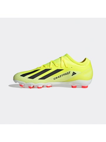 adidas Skórzane buty "X CRAZYFAST LEAGUE MG" w kolorze żółtym do piłki nożnej