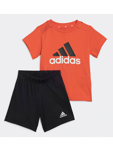 adidas Strój sportowy w kolorze pomarańczowo-czarnym