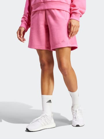 adidas Szorty dresowe w kolorze różowym