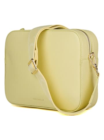 COCCINELLE Leder-Umhängetasche in Gelb - (B)21,5 x (H)17 cm