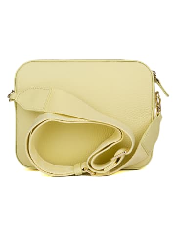 COCCINELLE Skórzana torebka w kolorze żółtym - 21,5 x 17 cm