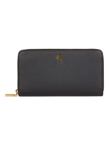 COCCINELLE Leder-Geldbörse in Schwarz - (B)19 x (H)10,5 cm