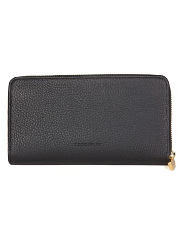 COCCINELLE Leren portemonnee zwart - (B)19 x (H)10,5 cm