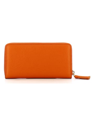 COCCINELLE Skórzany portfel w kolorze pomarańczowym - 19 x 10,5 cm
