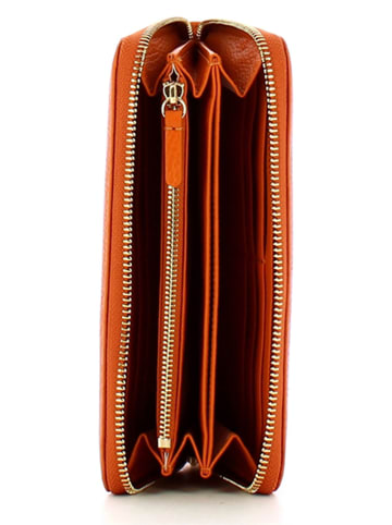 COCCINELLE Leren portemonnee oranje - (B)19 x (H)10,5 cm