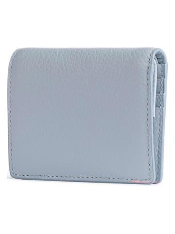 COCCINELLE Leder-Geldbörse in Hellblau - (B)11 x (H)9 cm
