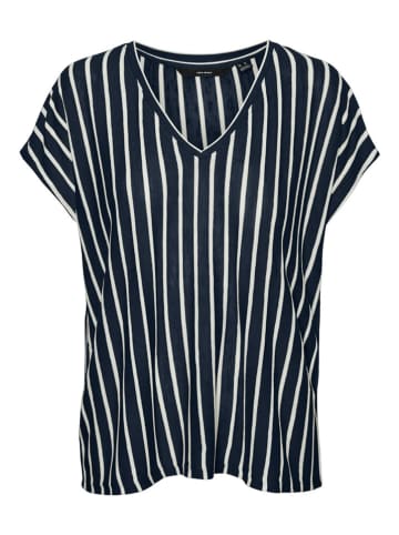 Vero Moda Shirt "Lana" donkerblauw/wit