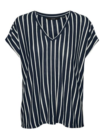 Vero Moda Shirt "Lana" in Dunkelblau/ WeiÃŸ