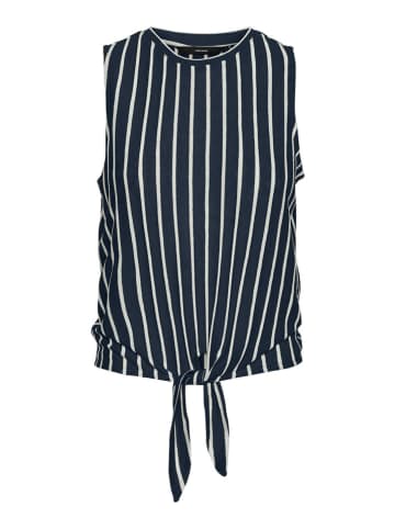 Vero Moda Top "Lana" donkerblauw/wit
