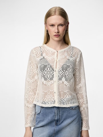 Pieces Cardigan in Creme