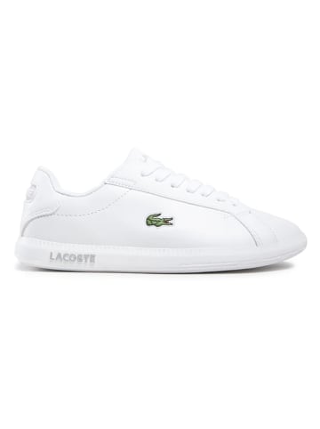 Lacoste Leren sneakers "Graduate" wit