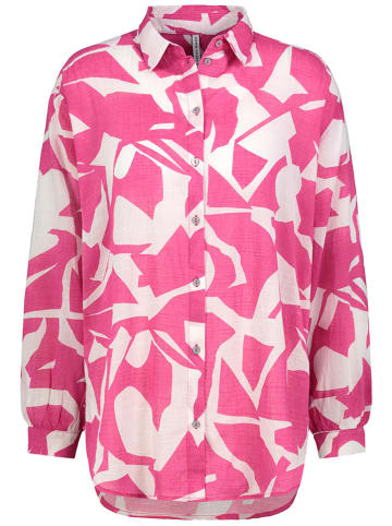 Fresh Made Bluzka w kolorze różowo-białym