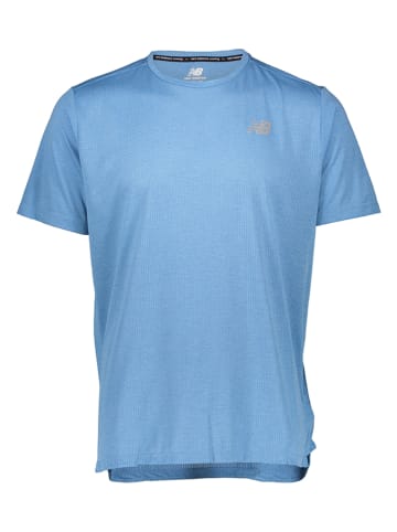New Balance Koszulka "Impact Run" w kolorze niebieskim do biegania