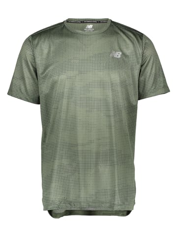 New Balance Koszulka "Impact Run" w kolorze khaki do biegania