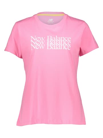 New Balance Koszulka "Essentials Celebrate" w kolorze różowym