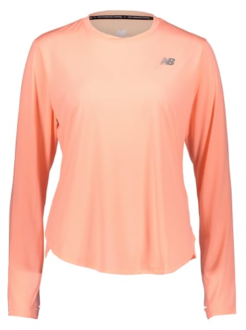 New Balance Koszulka sportowa "Accelerate Long" w kolorze pomarańczowym