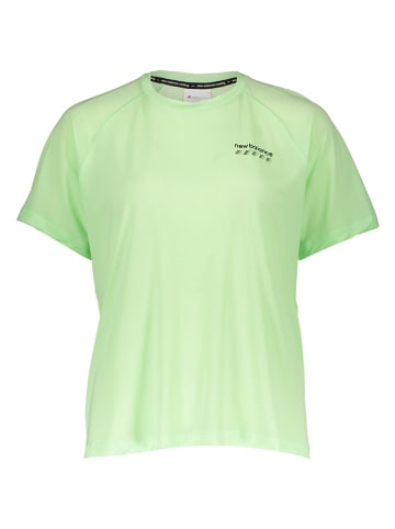 New Balance Koszulka "Accelerate Pacer" w kolorze zielonym do biegania