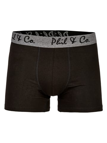 Phil & Co. Berlin 8er-Set: Boxershorts in Schwarz/ Grau