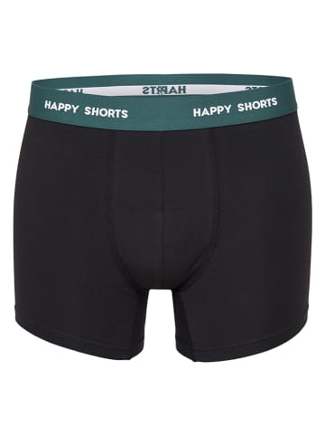 Happy Shorts 3er-Set: Boxershorts in Schwarz/ Grün