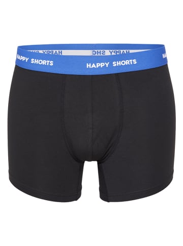 Happy Shorts 3er-Set: Boxershorts in Schwarz/ Blau