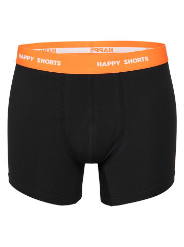 Happy Shorts 2-delige set: boxershorts zwart/oranje