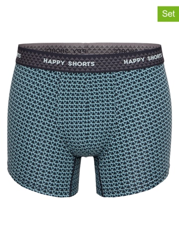Happy Shorts 2er-Set: Boxershorts in Blau/ Schwarz