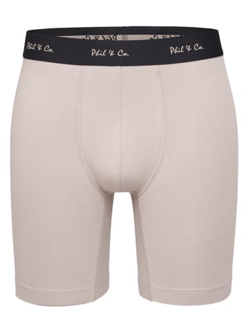 Phil & Co. Berlin 3er-Set: Boxershorts in Beige/ Schwarz/ Weiß