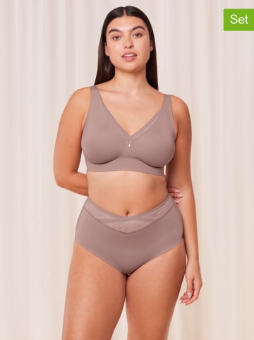Triumph 2er-Set: Taillenslips in Taupe