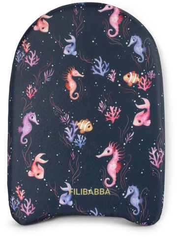 Filibabba Schwimmbrett "Rainbow Reef" in Dunkelblau - (B)29 x (L)44 cm - ab 3 Jahren