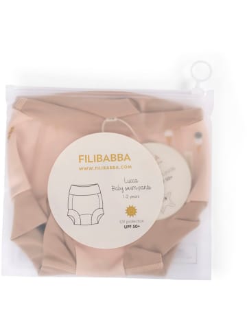 Filibabba Szorty kąpielowe "Lucca" w kolorze jasnoróżowo-jasnobrązowym