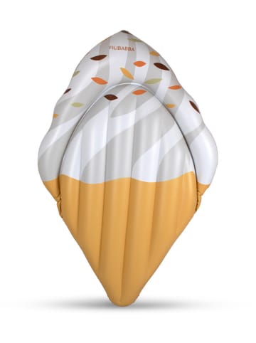 Filibabba Luchtbed "Ijs" geel/wit - vanaf 3 jaar - (L)135 x (B)85 cm