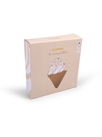 Filibabba Luchtbed "Ijs" geel/wit - vanaf 3 jaar - (L)135 x (B)85 cm