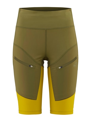 KARI TRAA Wandershorts "Ane" in Khaki/ Gelb