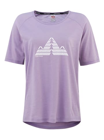 KARI TRAA Koszulka funkcyjna "Ane" w kolorze fioletowym