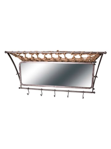Anticline Garderobe in Hellbraun/ Silber - (B)78 x (H)32 x (T)31 cm