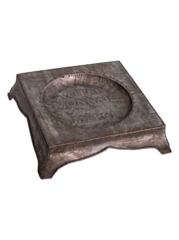 Anticline Decoratieve schaal grijs - (B)22 x (H)22 cm