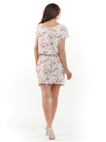 Awama Kleid in Weiß/ Bunt