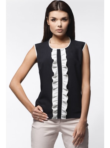 Awama Top in Schwarz/ Weiß